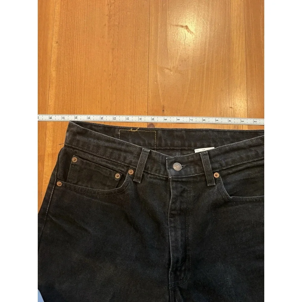 Vintage Levi's 550 Black Jeans Men's 34x32 Relaxed Fit Made in Canada Grunge